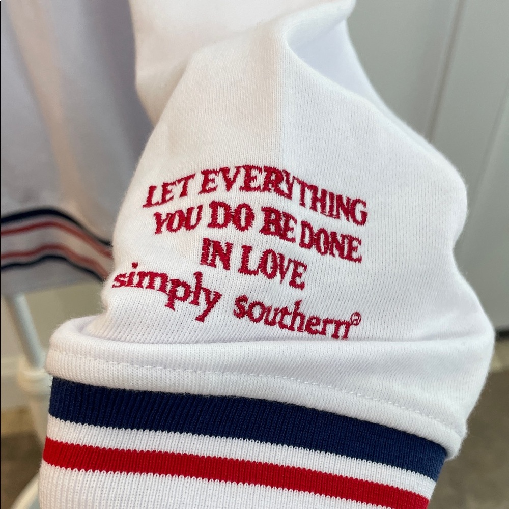 Simply Southern Patriotic American Themed Cozy Oversized Crewneck Sweatshirt - Picture 7 of 10